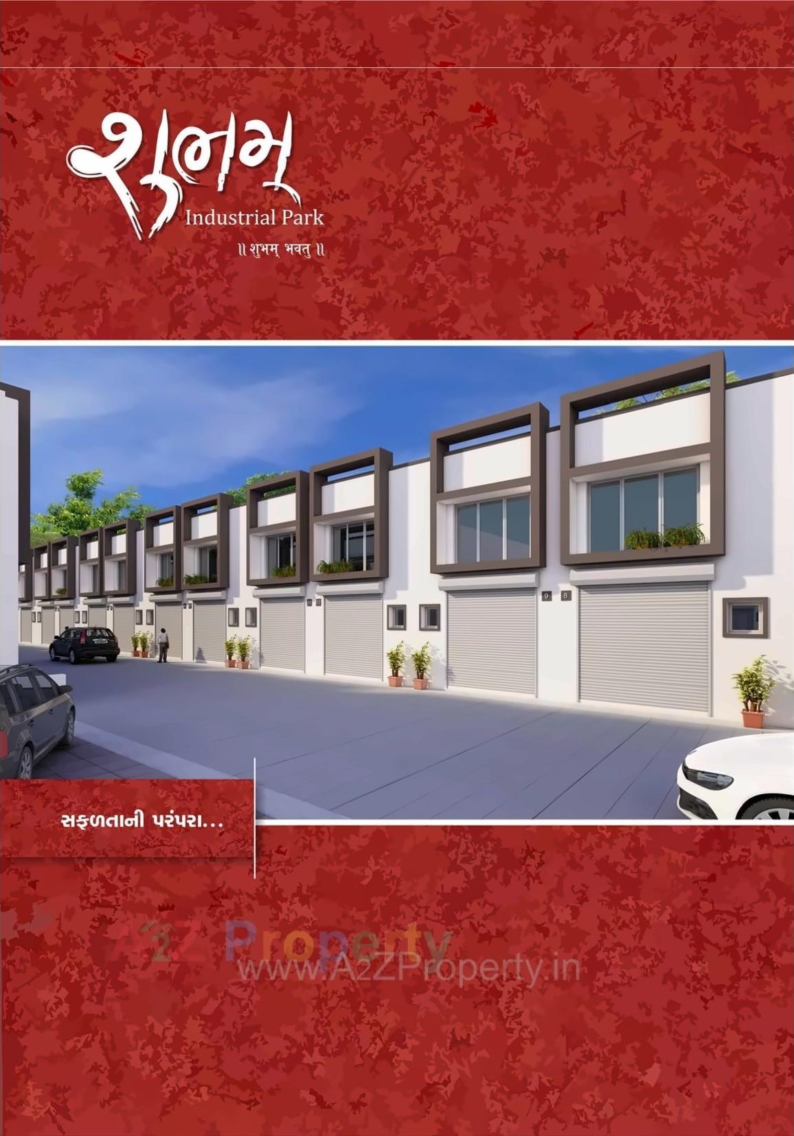 3D Elevation of real estate project Shubham Industrial Park located at Saijpur, Ahmedabad, Gujarat