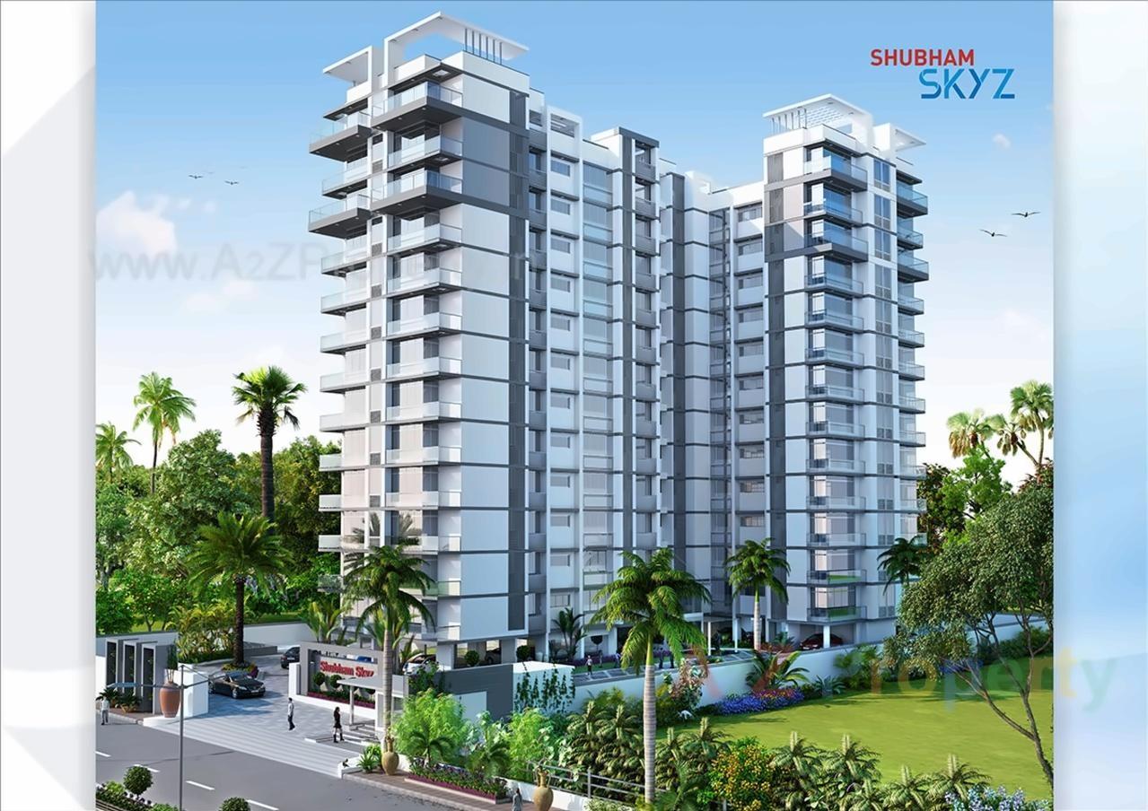3D Elevation of real estate project Shubham Skyz located at Bodakdev, Ahmedabad, Gujarat