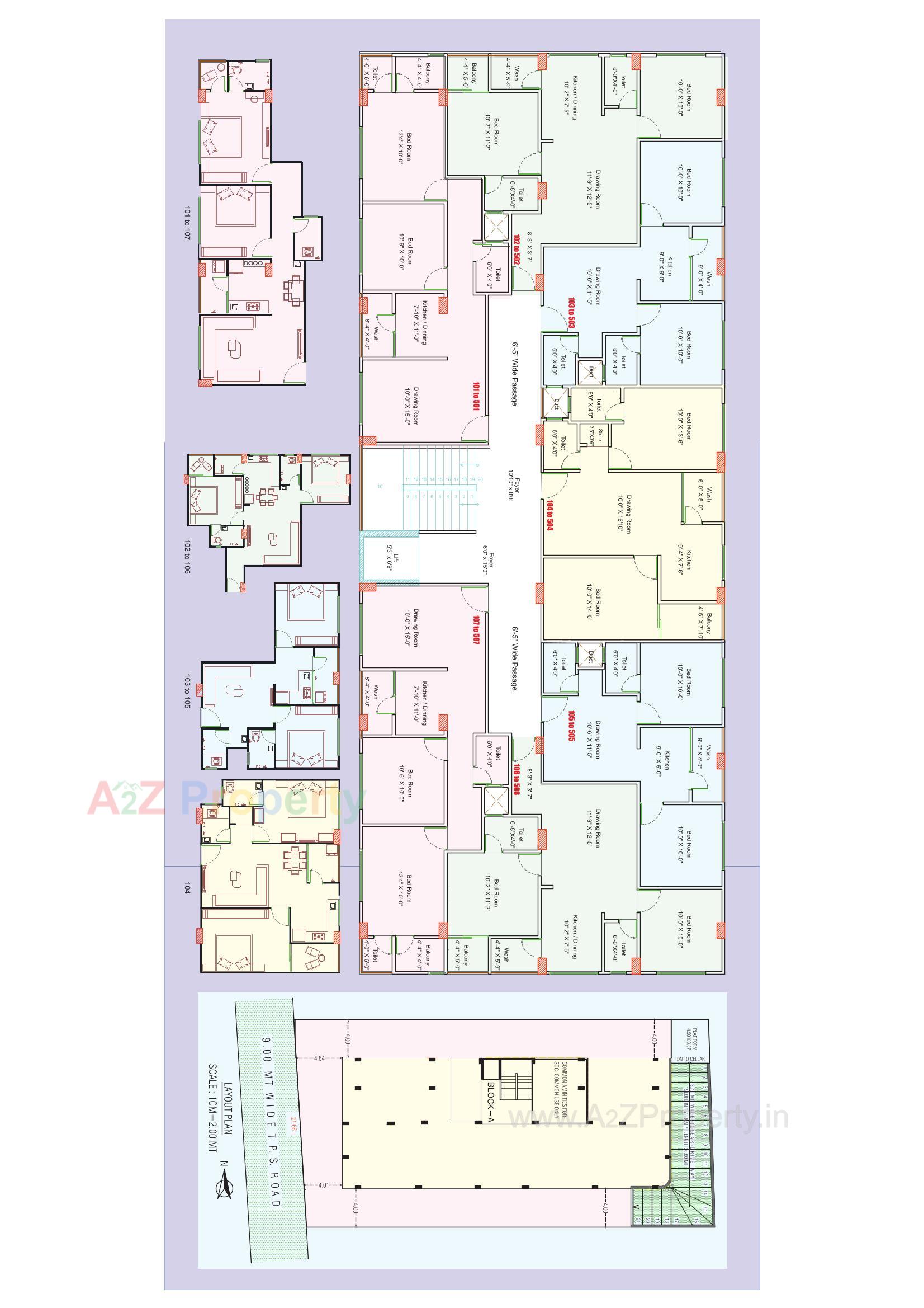 Layout of real estate project Shukun Pushpak located at Nikol, Ahmedabad, Gujarat