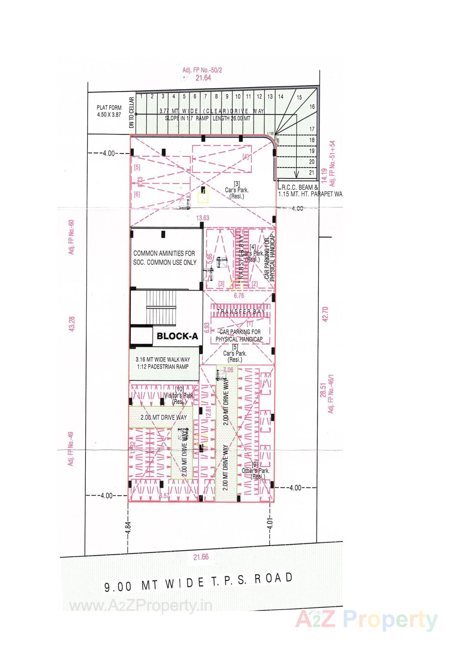 Layout of real estate project Shukun Pushpak located at Nikol, Ahmedabad, Gujarat