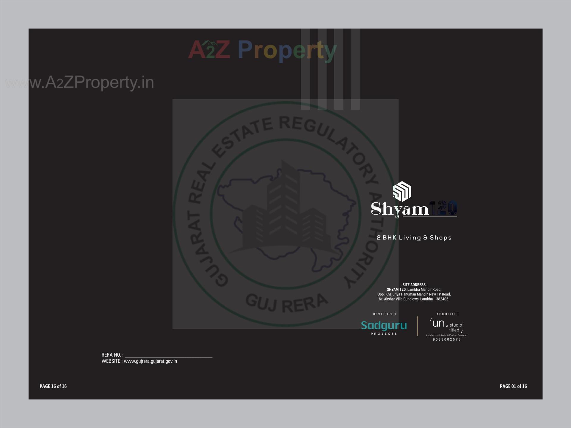  of real estate project Shyam 120 located at Lambha, Ahmedabad, Gujarat