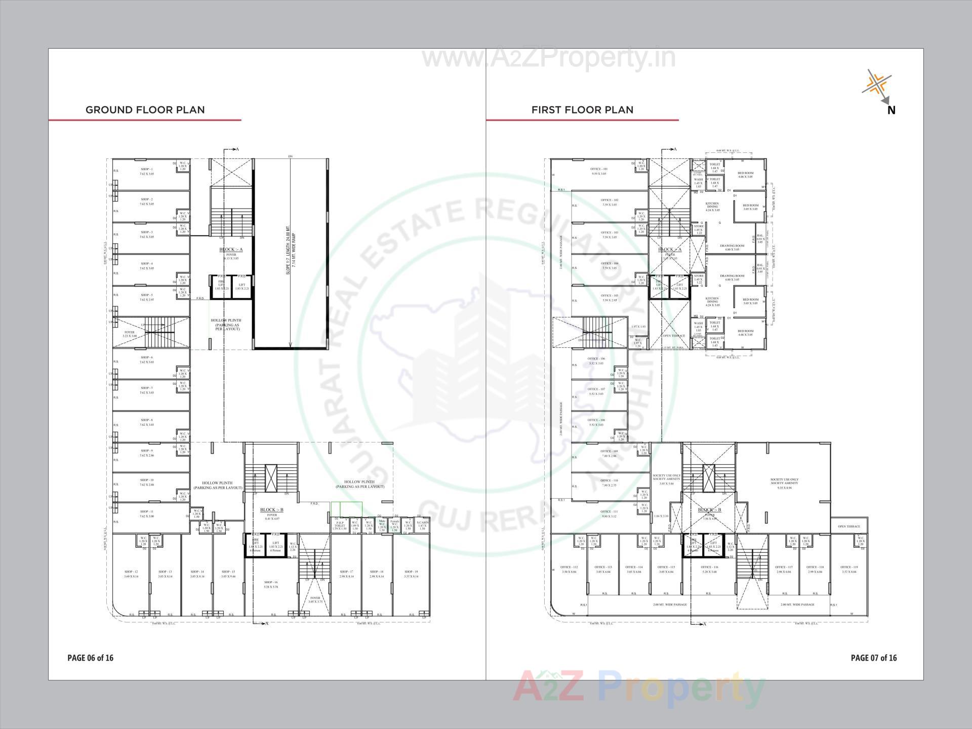 Layout of real estate project Shyam 120 located at Lambha, Ahmedabad, Gujarat