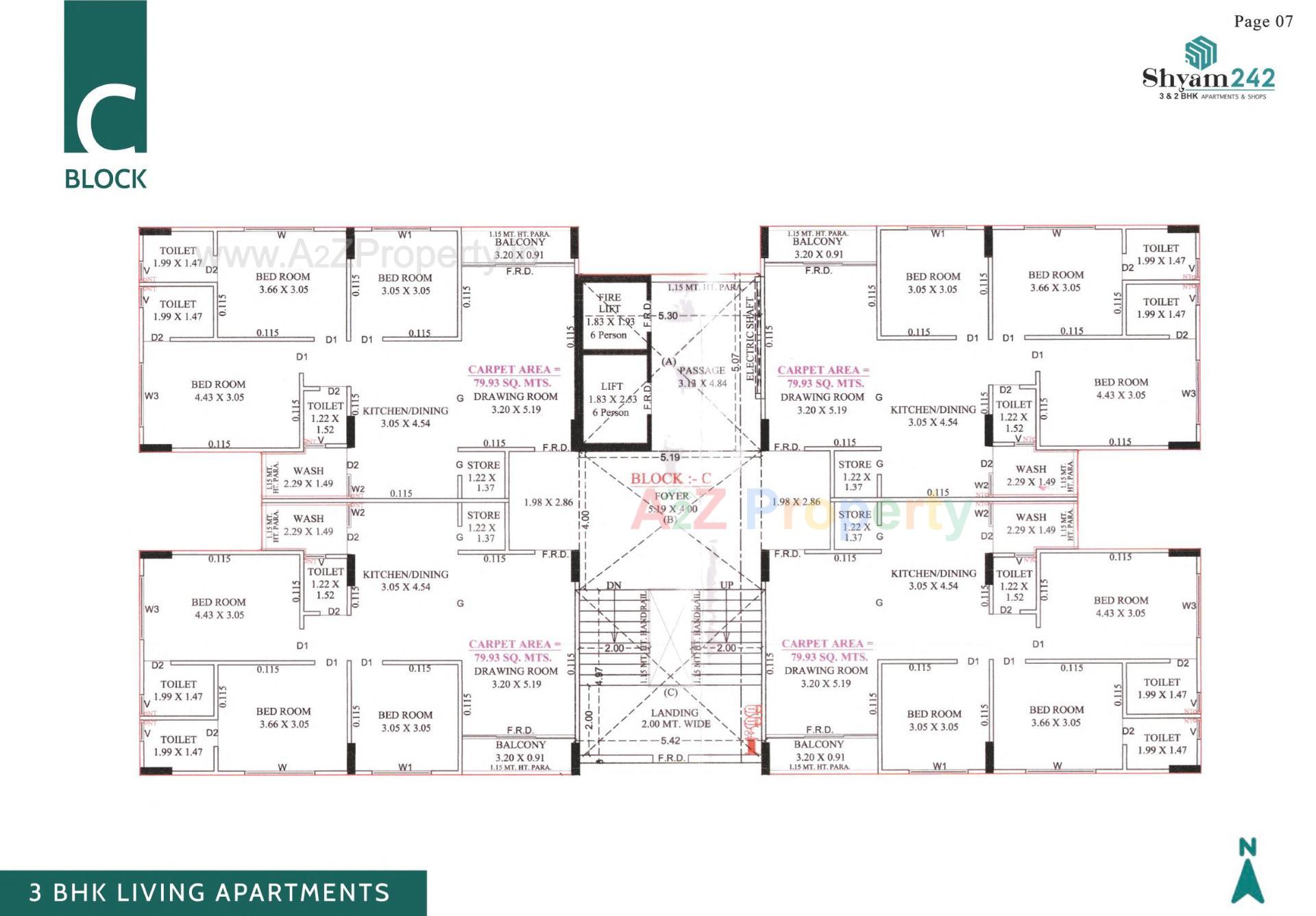 Layout of real estate project Shyam located at Laxmipura, Ahmedabad, Gujarat