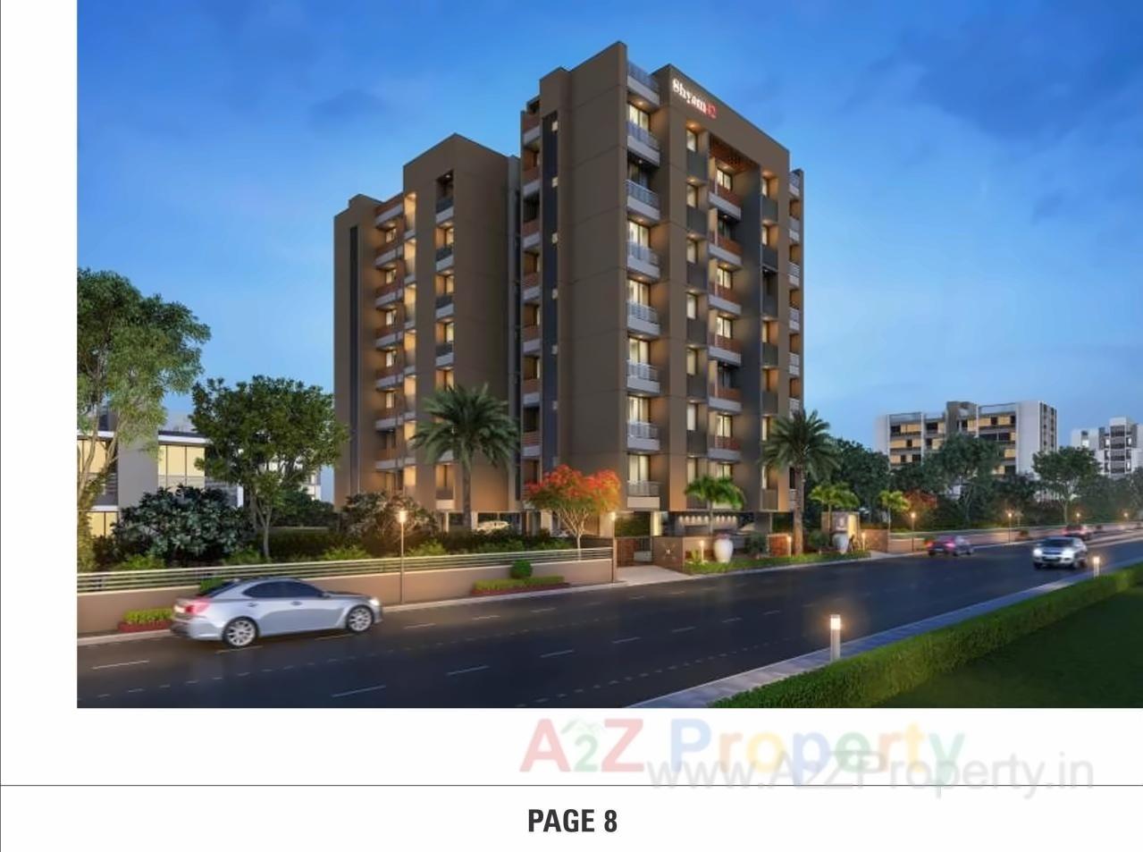 3D Elevation of real estate project Shyam located at Laxmipura, Ahmedabad, Gujarat