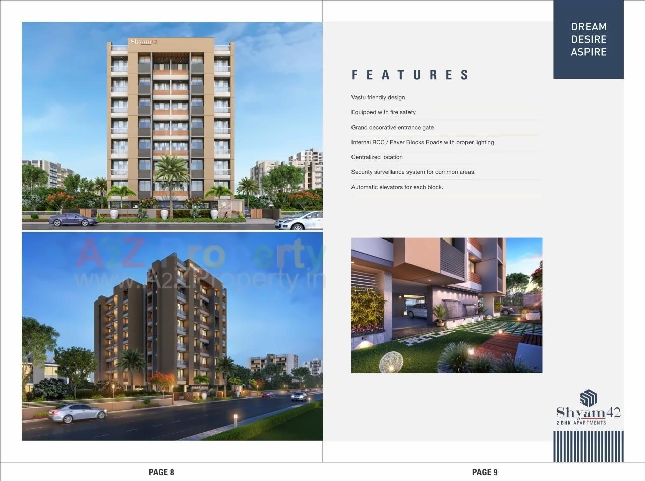 3D Elevation of real estate project Shyam located at Laxmipura, Ahmedabad, Gujarat