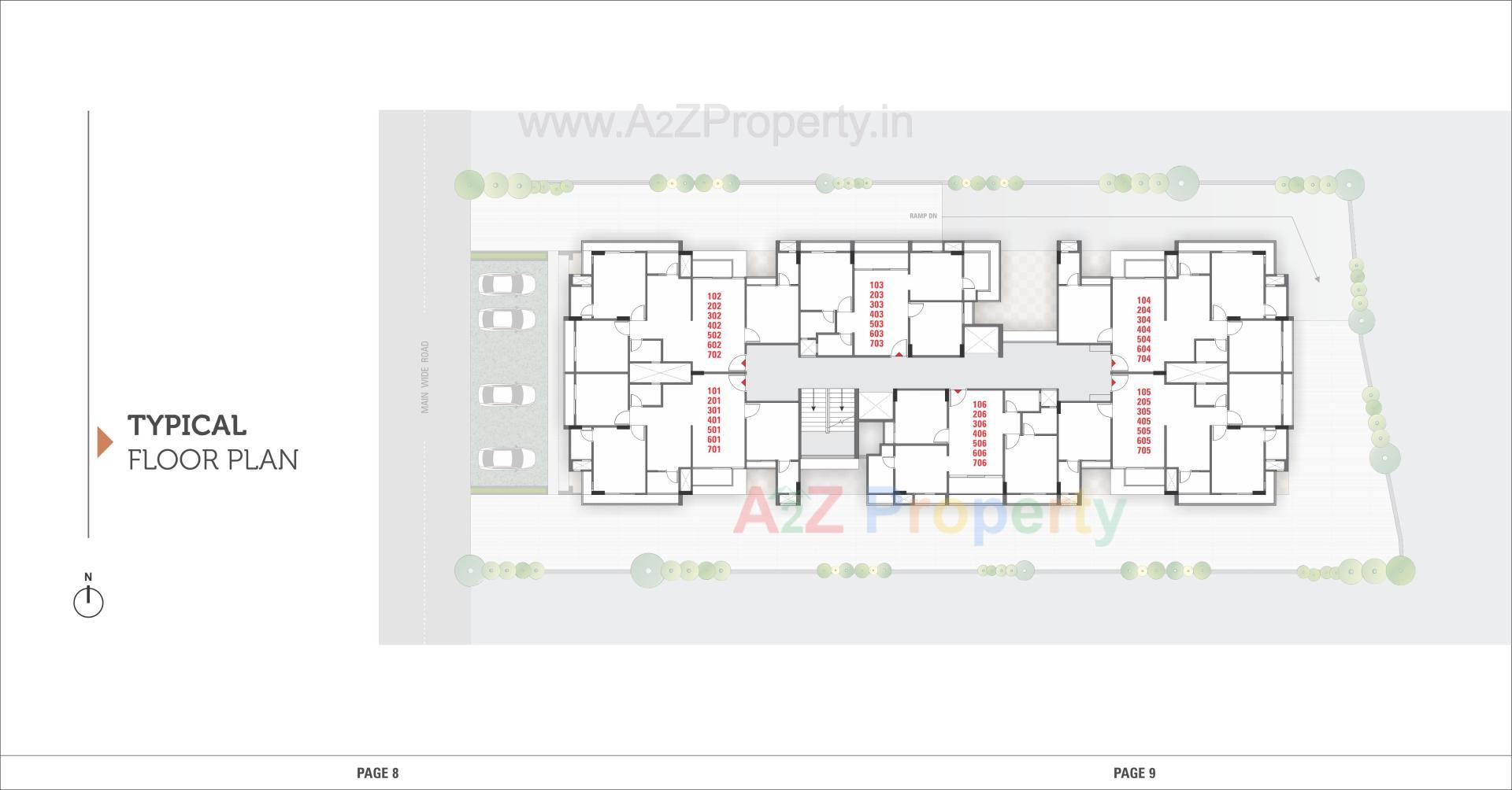 Layout of real estate project Shyam located at Lambha, Ahmedabad, Gujarat