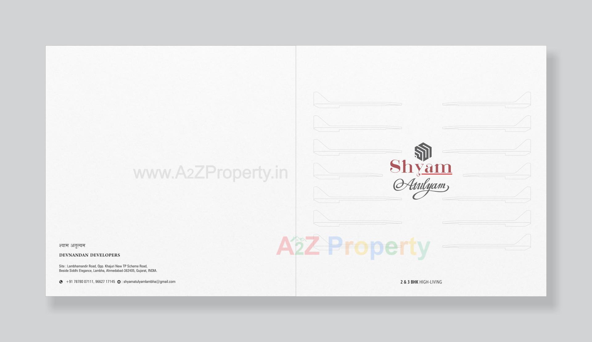  of real estate project Shyam Atulyam located at Lambha, Ahmedabad, Gujarat