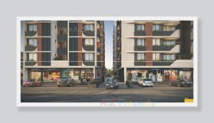 Elevation of real estate project Shyam Atulyam located at Lambha, Ahmedabad, Gujarat