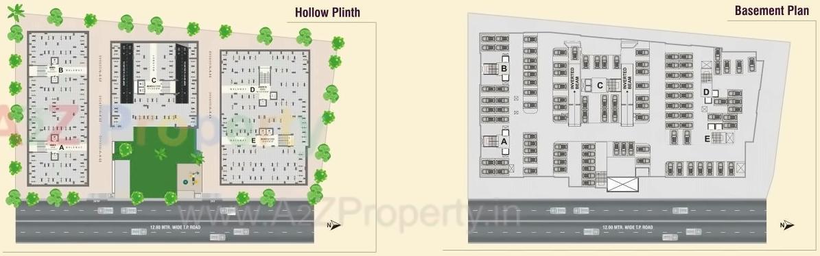 Layout of real estate project Shyam Avirahi located at Naroda, Ahmedabad, Gujarat