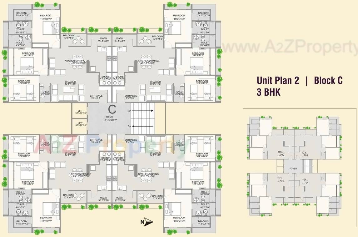 Layout of real estate project Shyam Avirahi located at Naroda, Ahmedabad, Gujarat