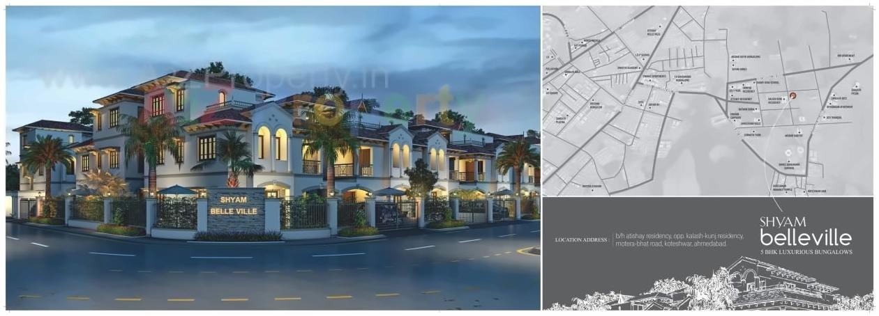  of real estate project Shyam Belle Ville located at Koteshwar, Ahmedabad, Gujarat