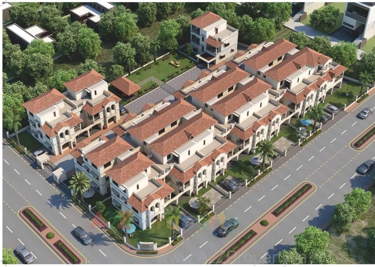 3D Elevation of real estate project Shyam Belle Ville located at Koteshwar, Ahmedabad, Gujarat