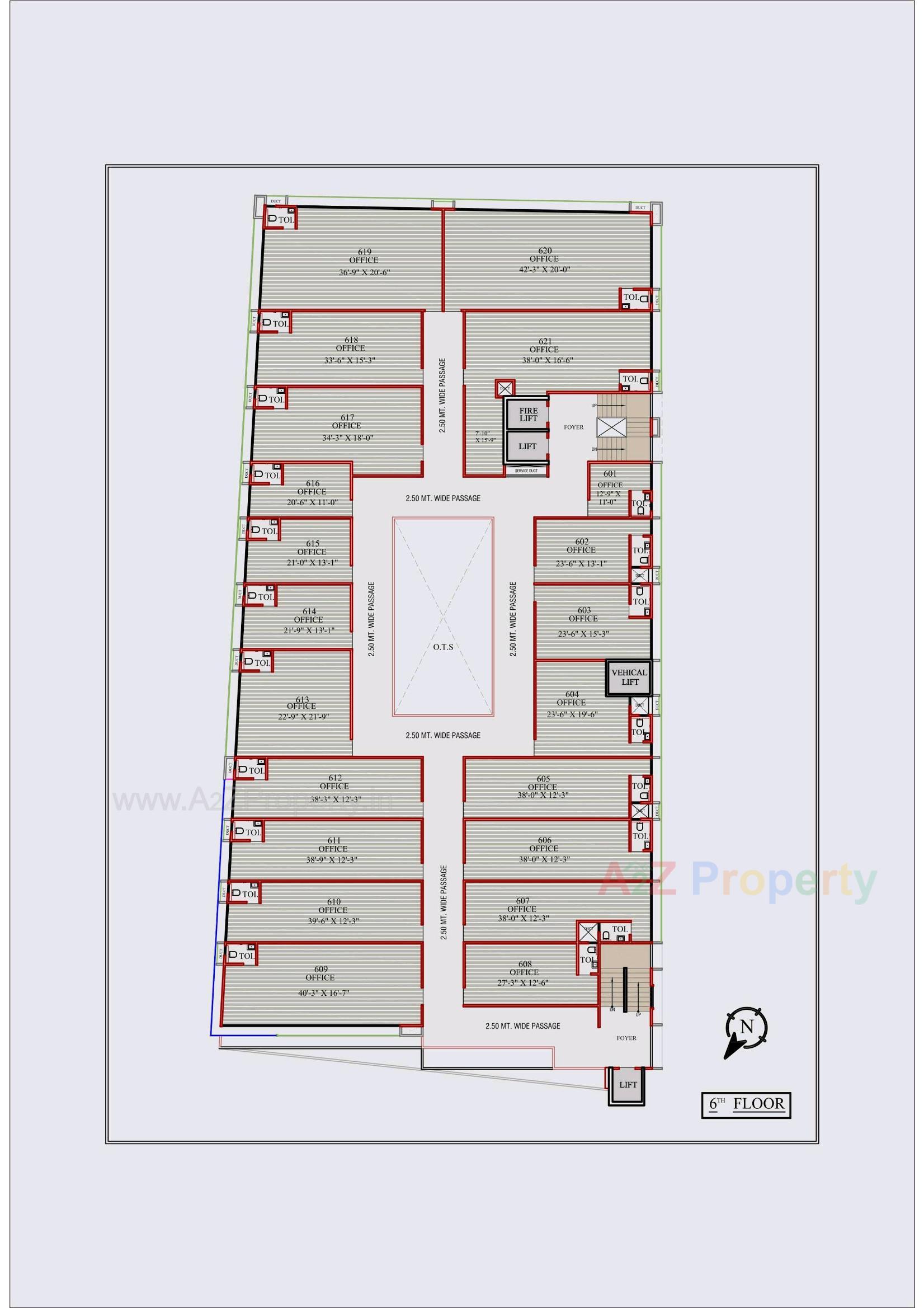 Layout of real estate project Shyam Business Hub located at Isanpur, Ahmedabad, Gujarat