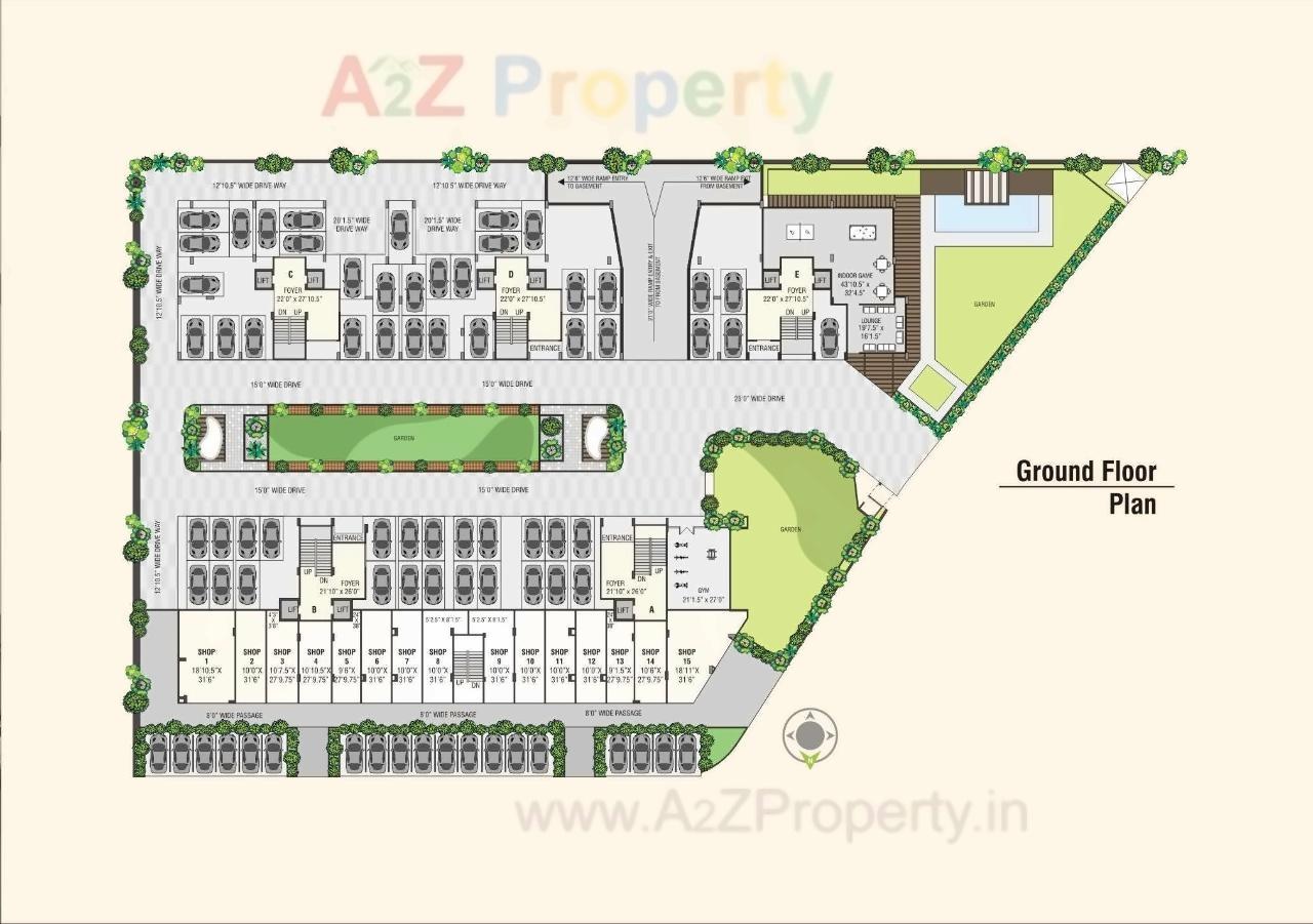 Layout of real estate project Shyam Elegance located at Nana-chiloda, Ahmedabad, Gujarat