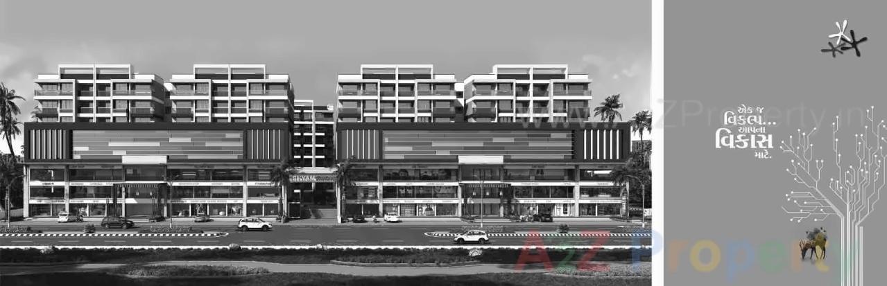 3D Elevation of real estate project Shyam Enclave located at Naroda, Ahmedabad, Gujarat