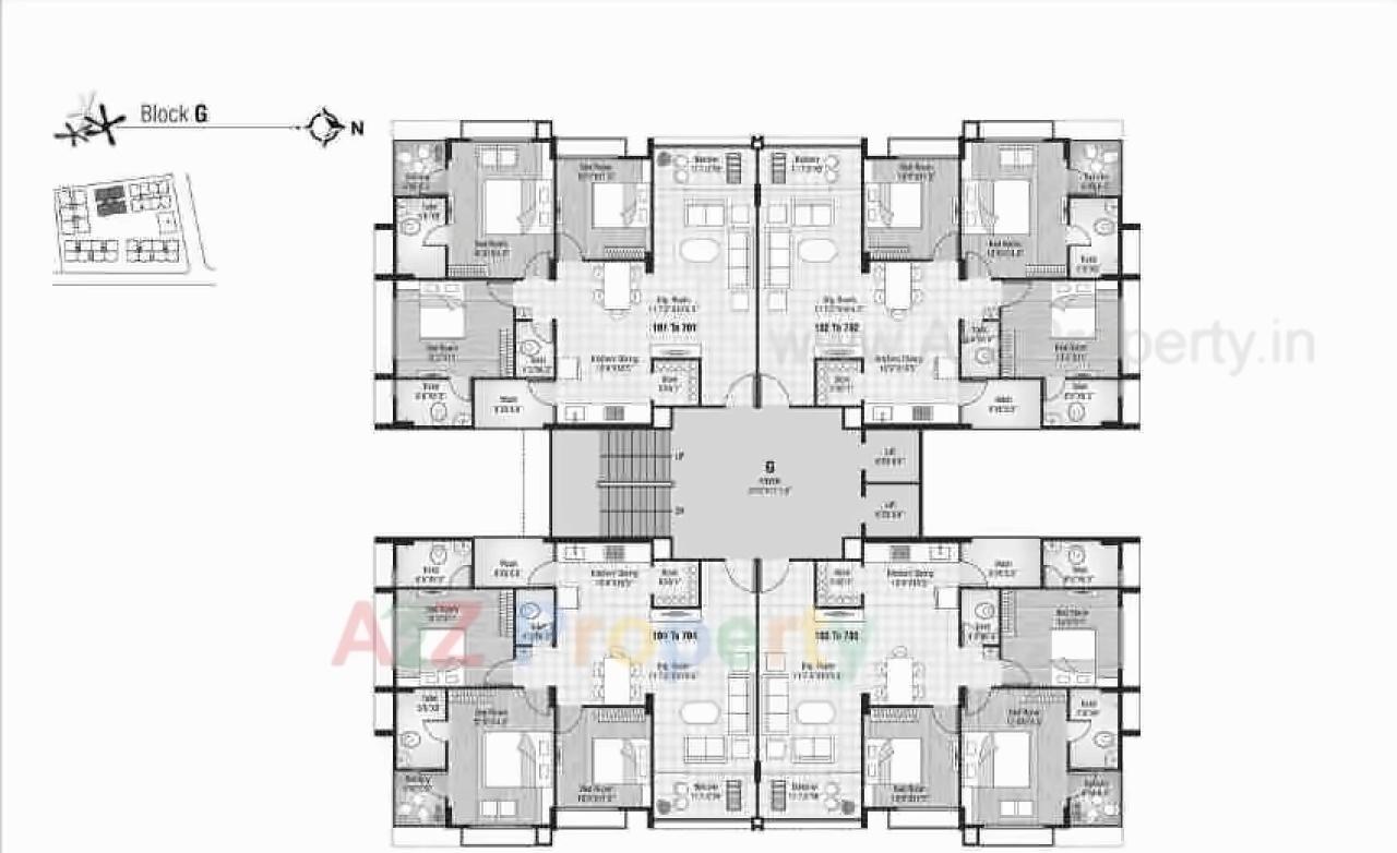 Layout of real estate project Shyam Enclave located at Naroda, Ahmedabad, Gujarat