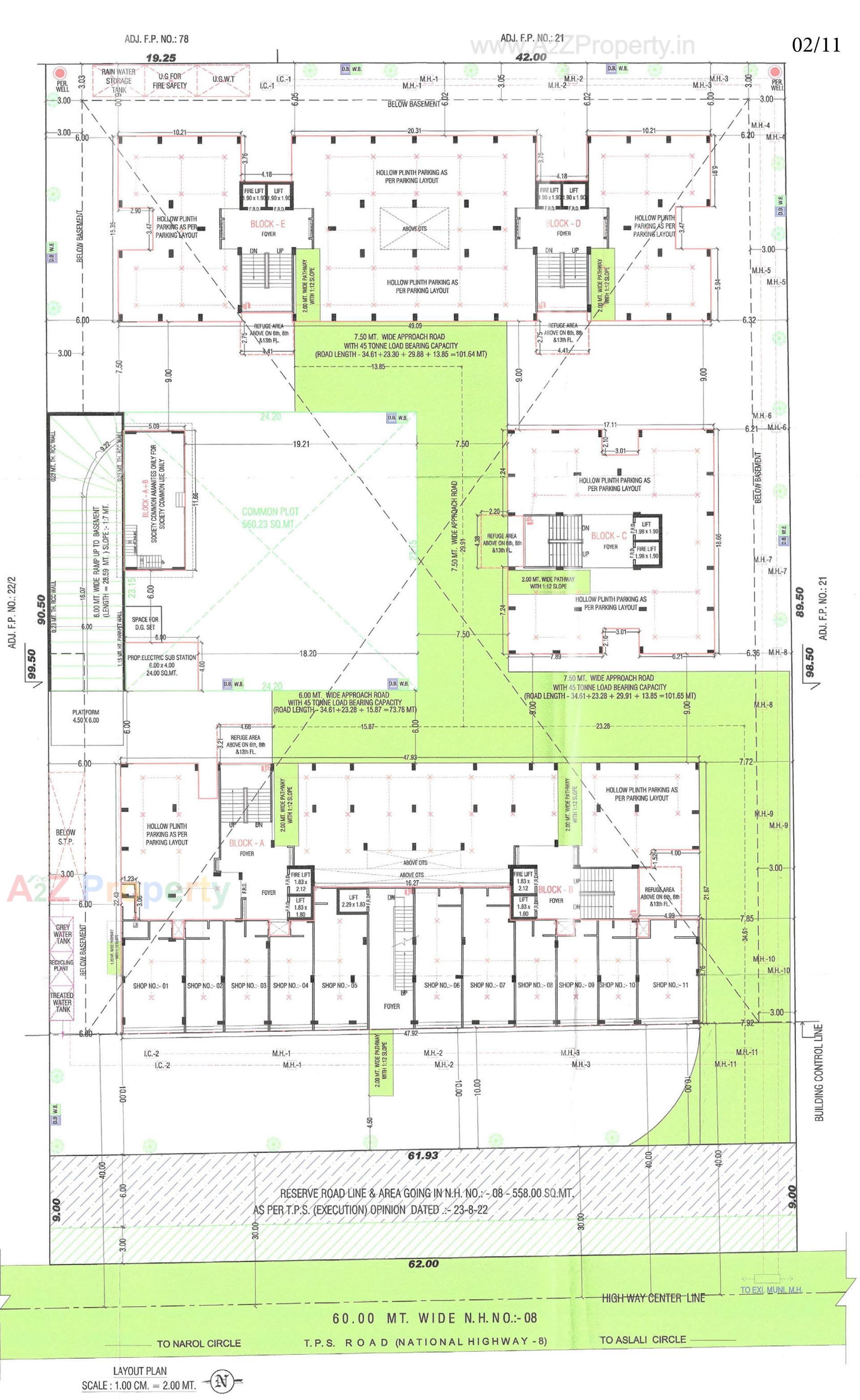 Layout of real estate project Shyam Grace located at Vatva, Ahmedabad, Gujarat