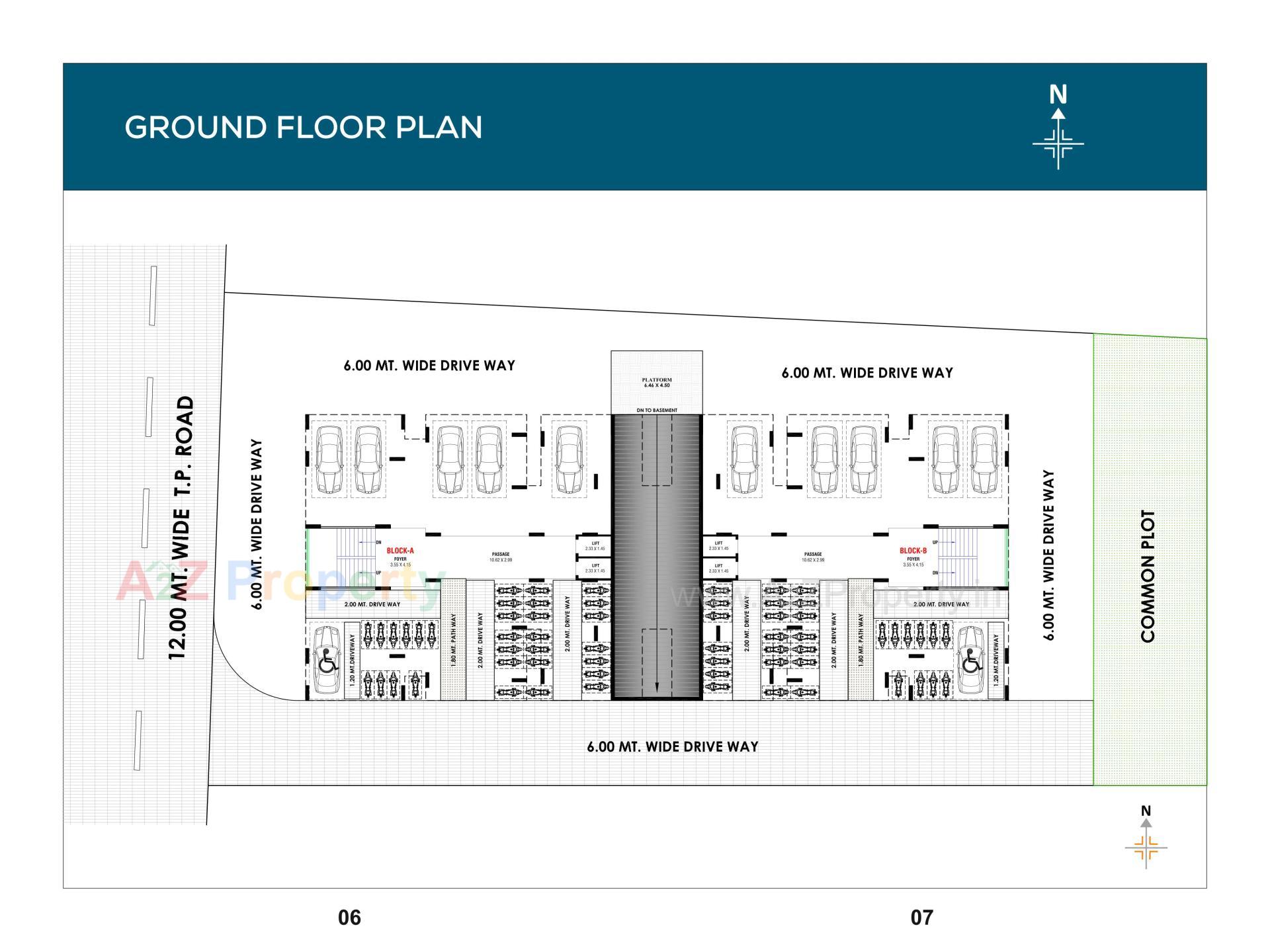 Layout of real estate project Shyam Height located at Nikol, Ahmedabad, Gujarat