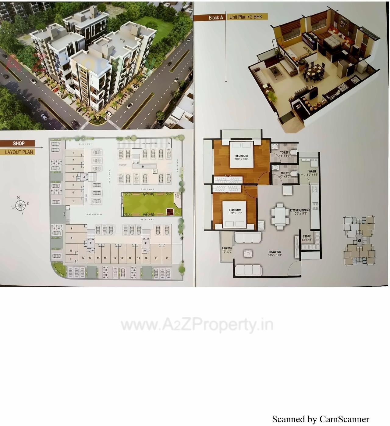 Layout of real estate project Shyam Heights located at Nikol, Ahmedabad, Gujarat