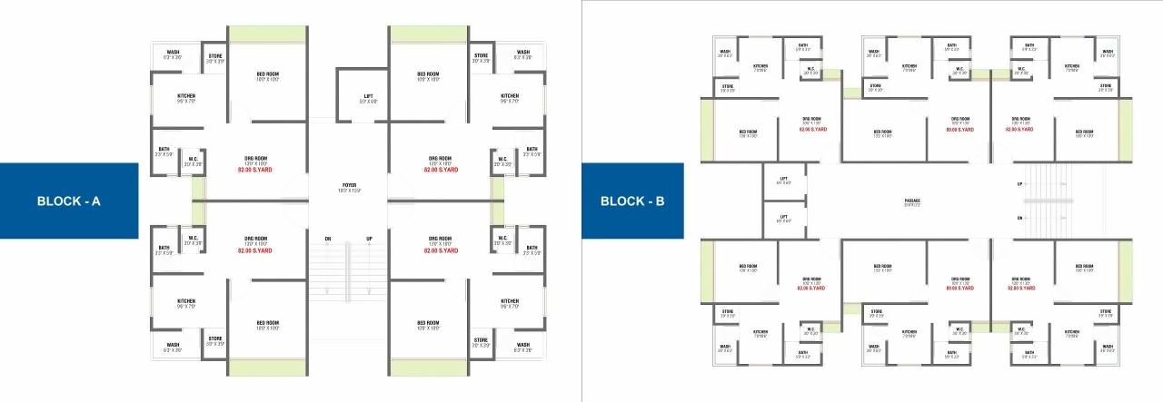 Layout of real estate project Shyam Heights located at Singrva, Ahmedabad, Gujarat