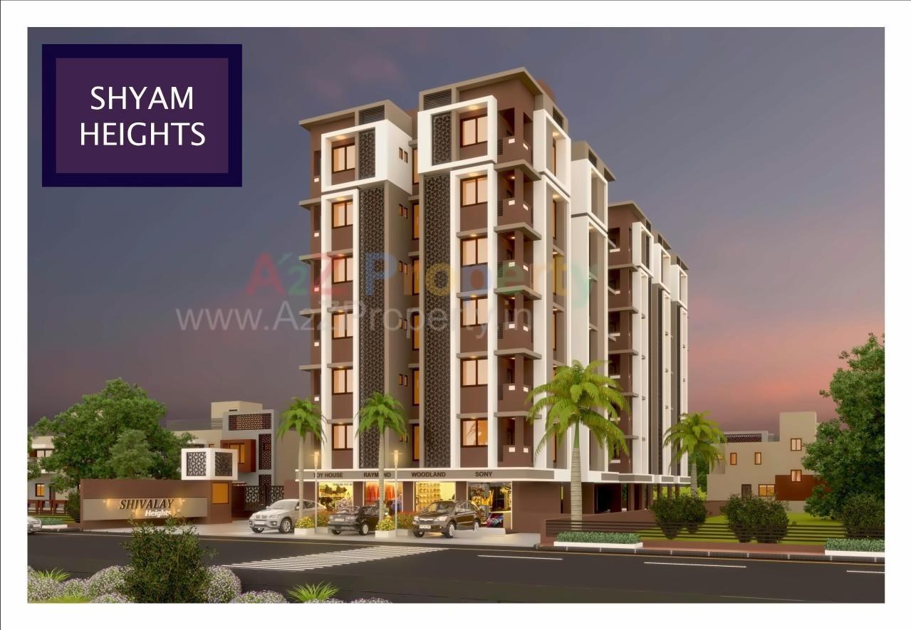 3D Elevation of real estate project Shyam Heights located at Singrva, Ahmedabad, Gujarat