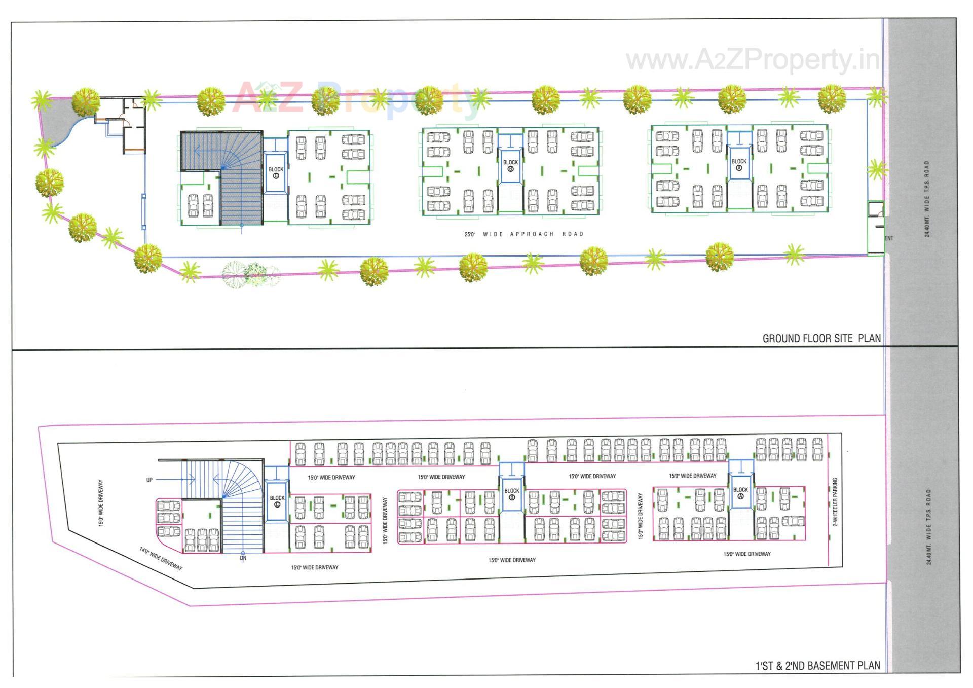Layout of real estate project Shyam Heights located at Ahmedabad, Ahmedabad, Gujarat