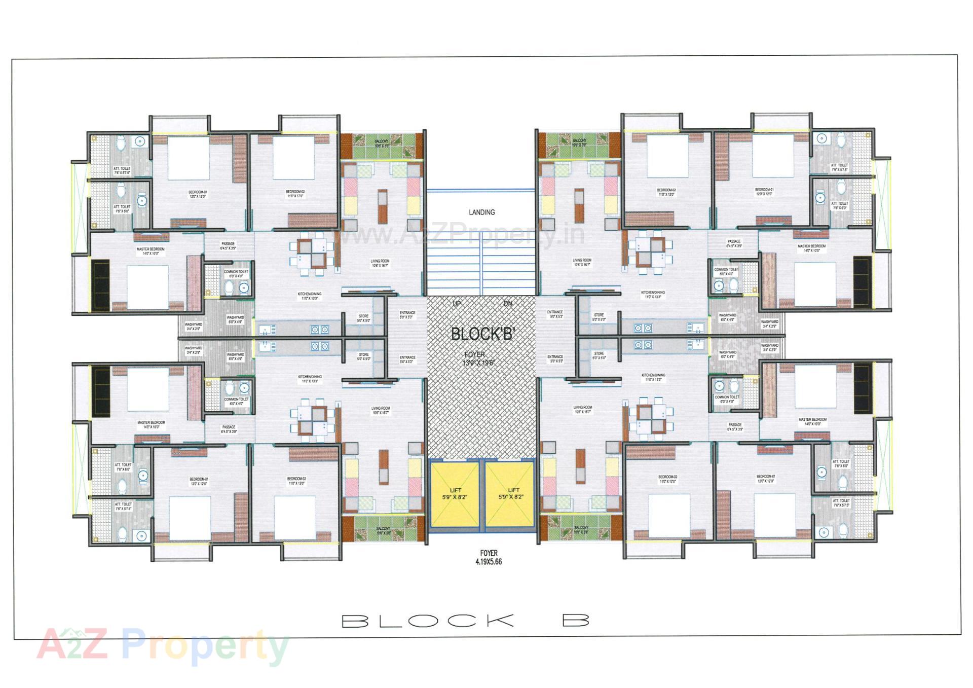Layout of real estate project Shyam Heights located at Ahmedabad, Ahmedabad, Gujarat