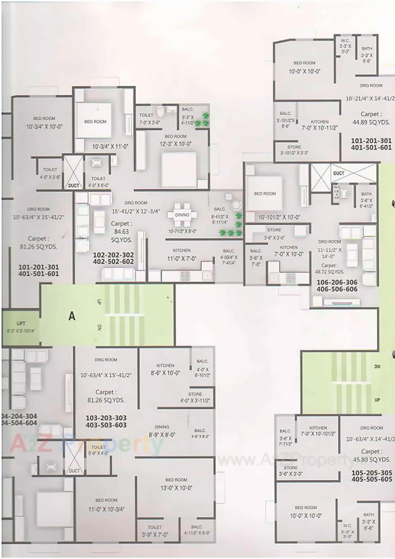 Layout of real estate project Shyam Hill located at Sanand, Ahmedabad, Gujarat