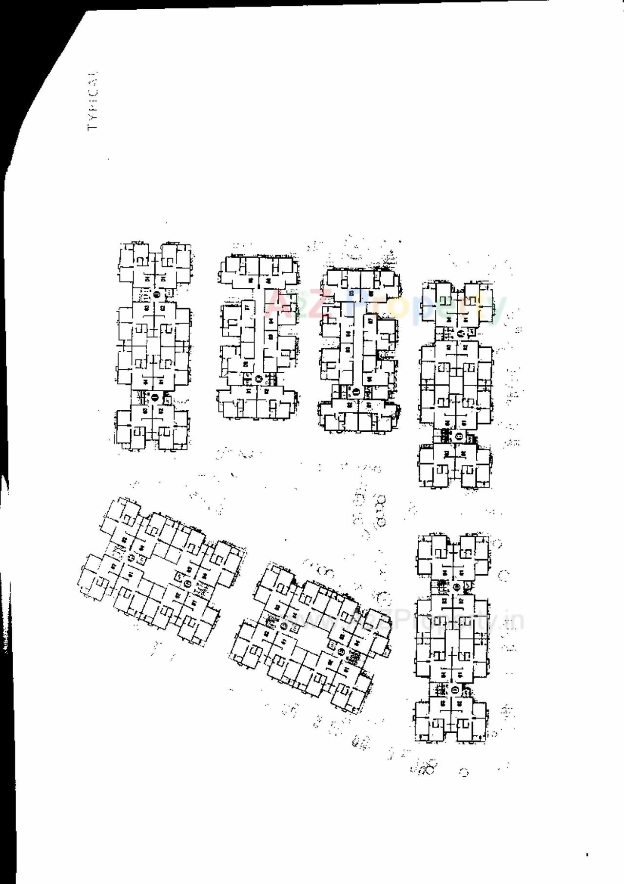 Layout of real estate project Shyam Kutir located at Hanspura, Ahmedabad, Gujarat