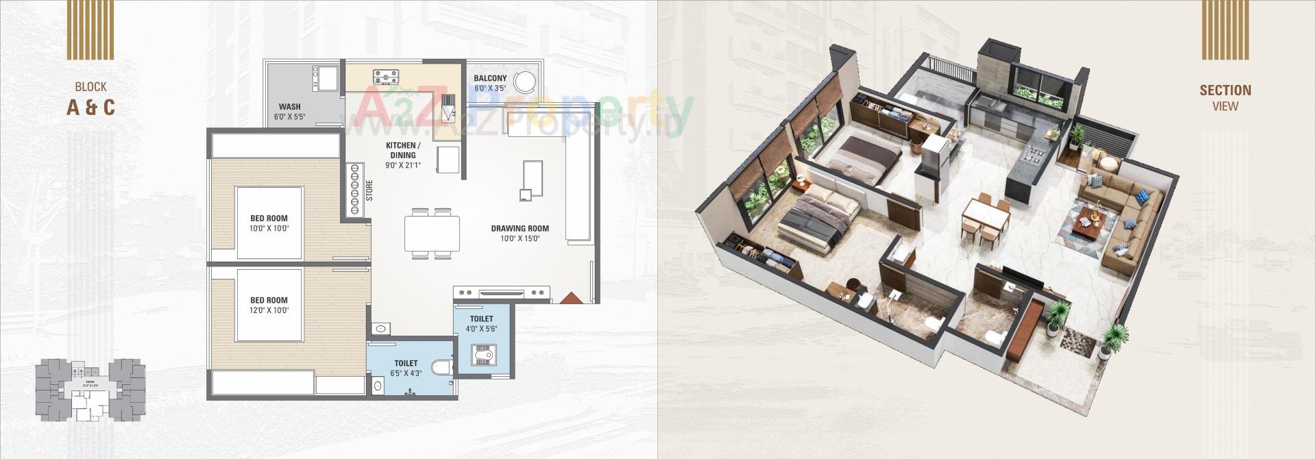 Layout of real estate project Shyam One located at Vastral, Ahmedabad, Gujarat