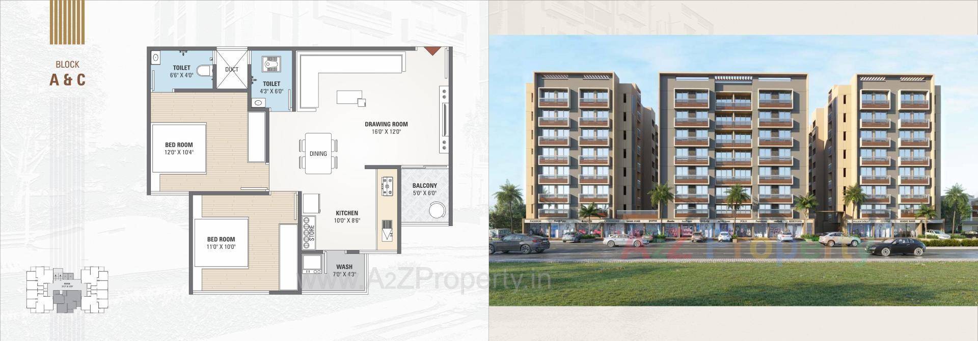 Layout of real estate project Shyam One located at Vastral, Ahmedabad, Gujarat
