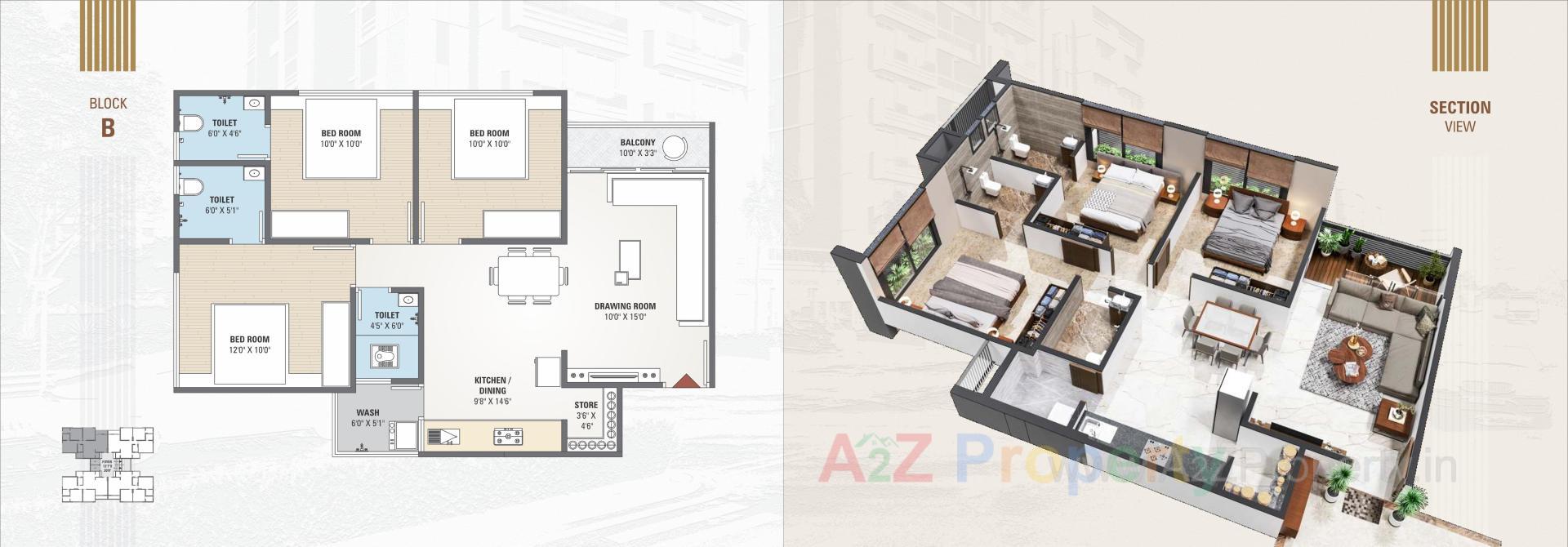 Layout of real estate project Shyam One located at Vastral, Ahmedabad, Gujarat