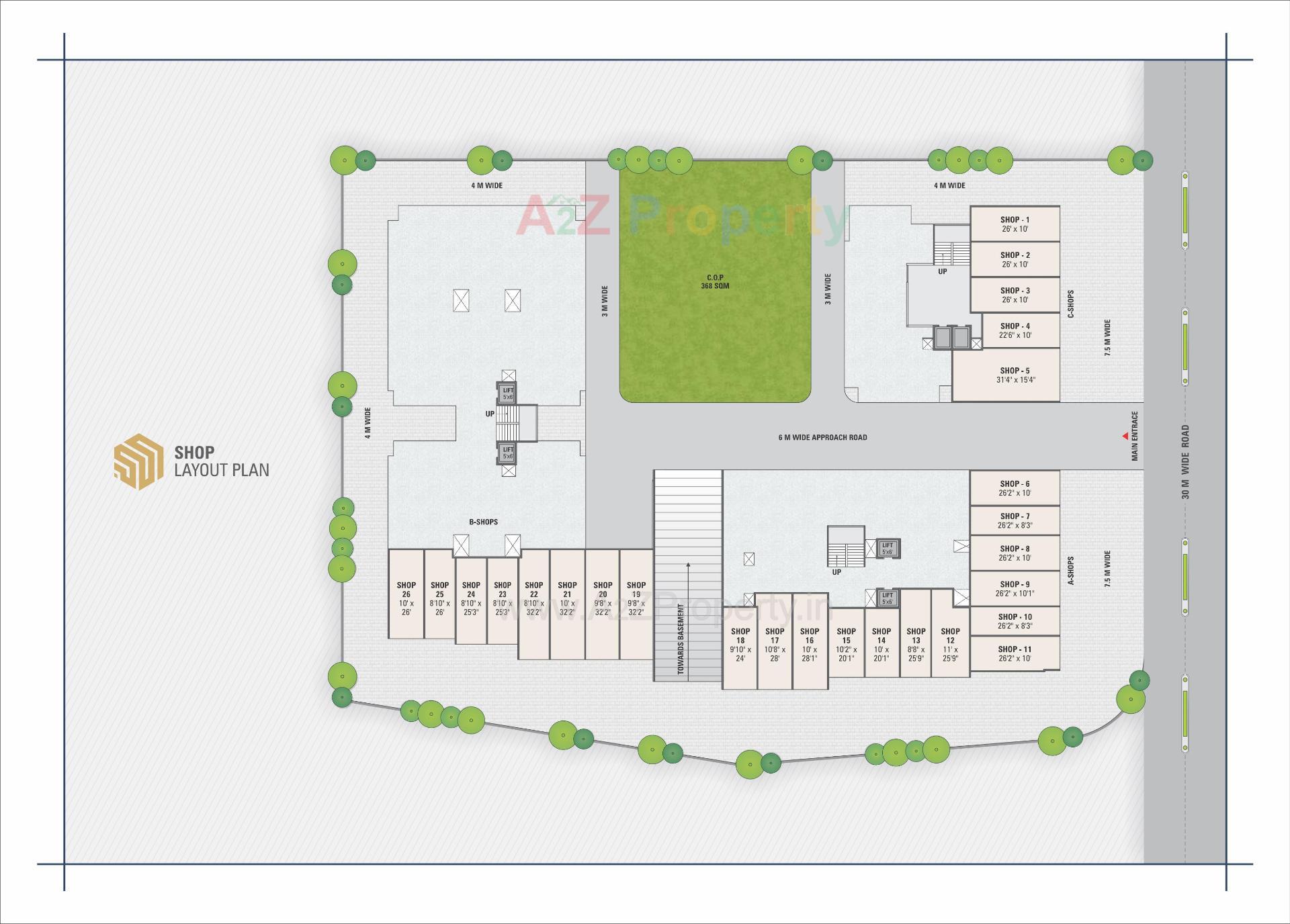 Layout of real estate project Shyam One40 located at Singarwa, Ahmedabad, Gujarat