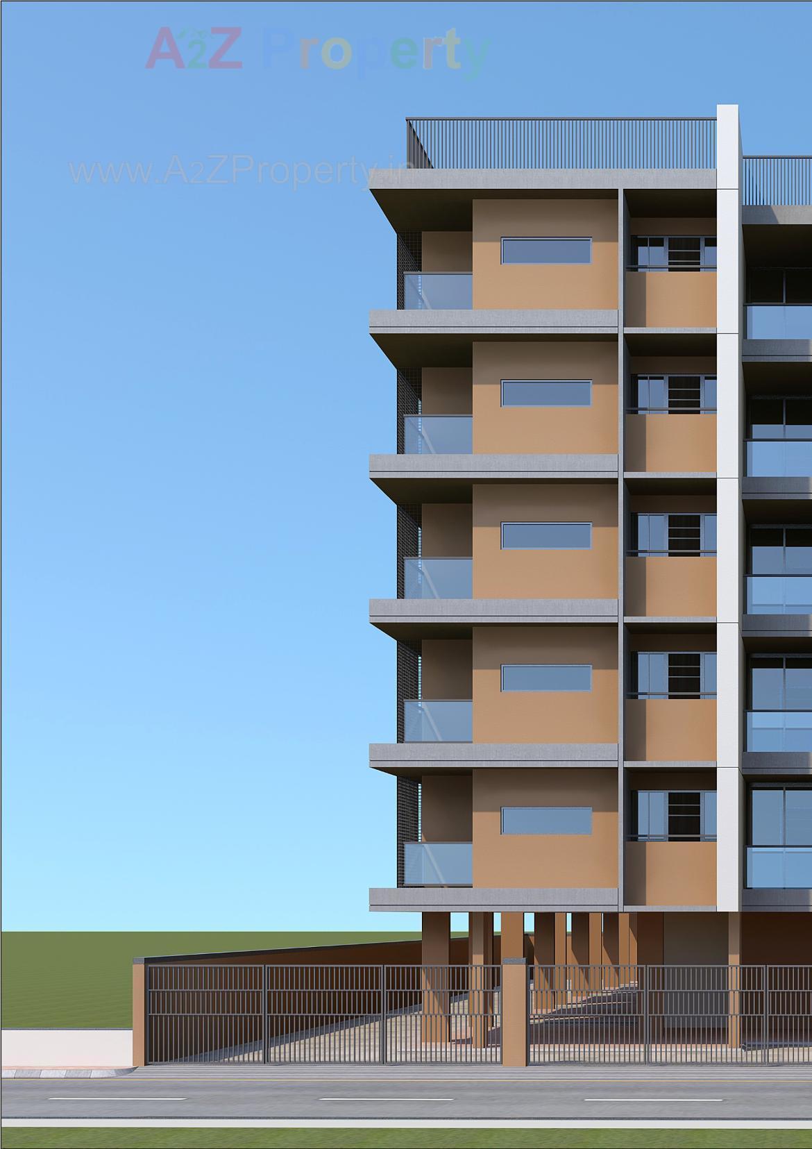 3D Elevation of real estate project Shyam Parijaat located at Narol, Ahmedabad, Gujarat