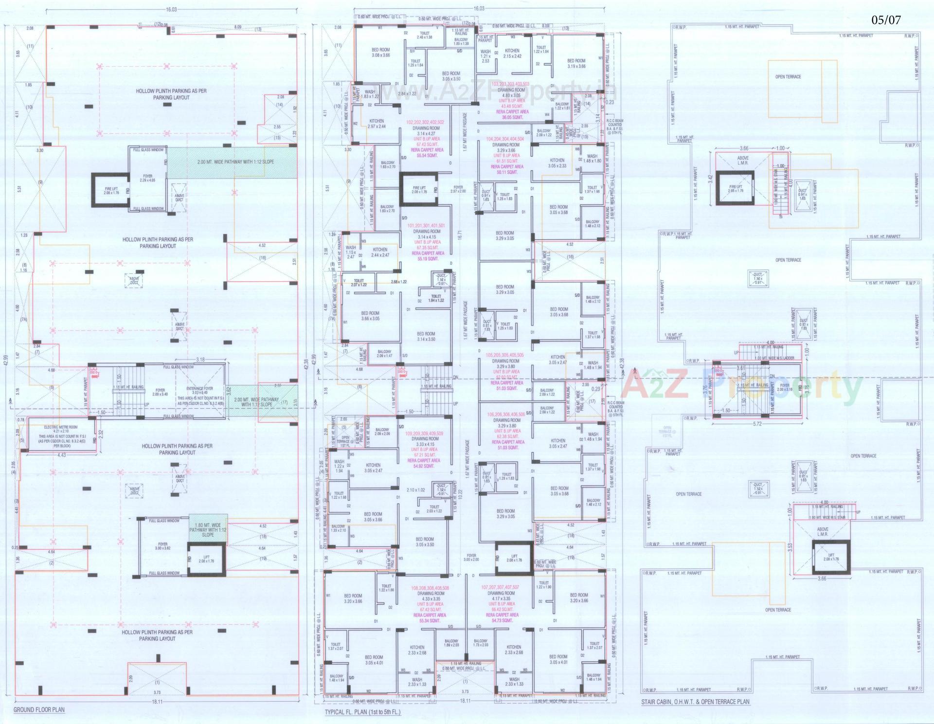 Layout of real estate project Shyam Parijaat located at Narol, Ahmedabad, Gujarat