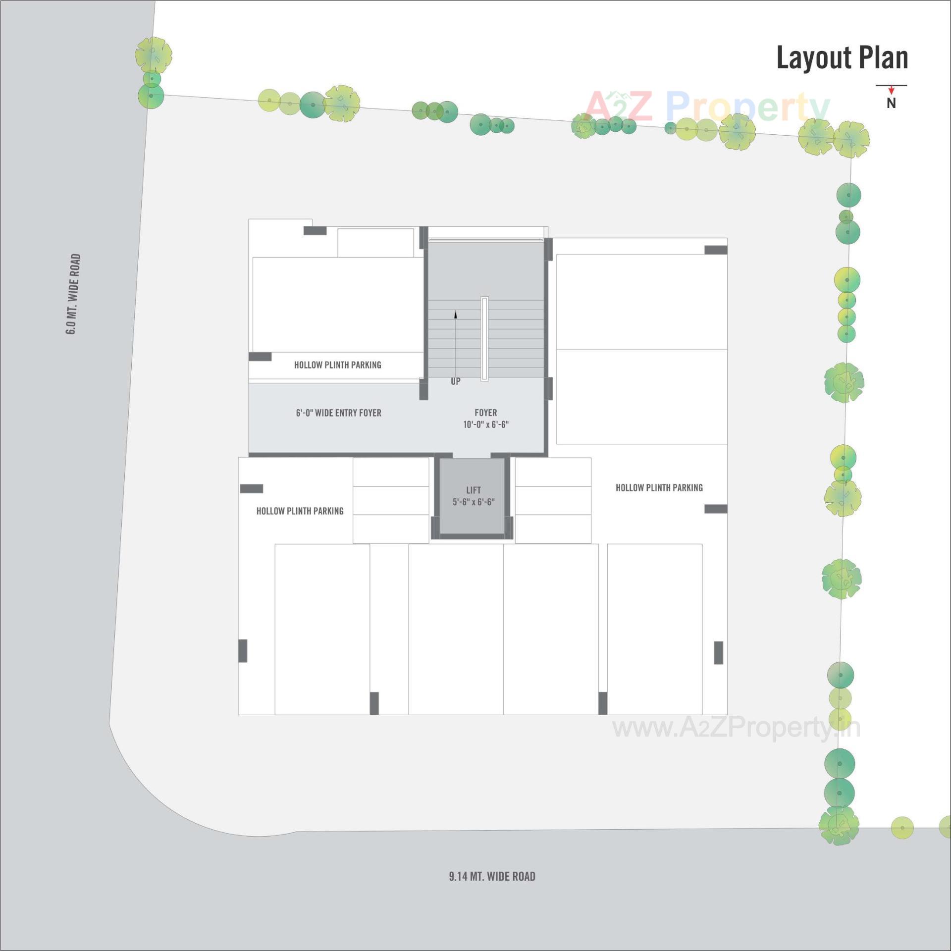 Layout of real estate project Shyam Parijaat located at Rajpur-hirpur, Ahmedabad, Gujarat