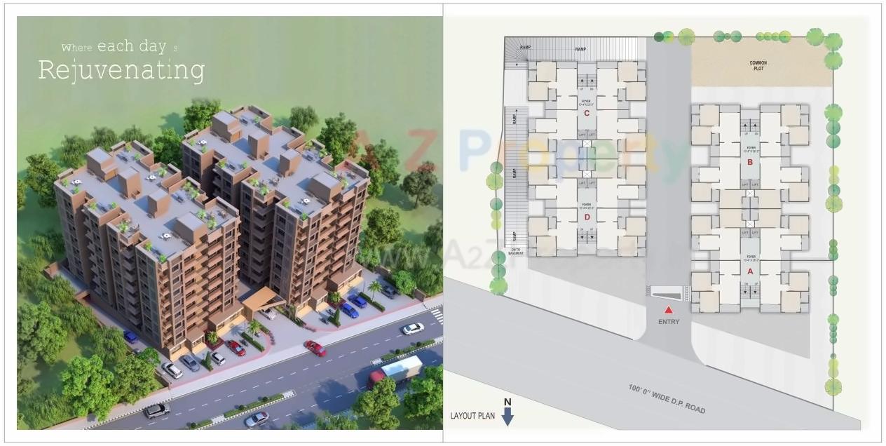 Layout of real estate project Shyam Parisar located at Naroda, Ahmedabad, Gujarat