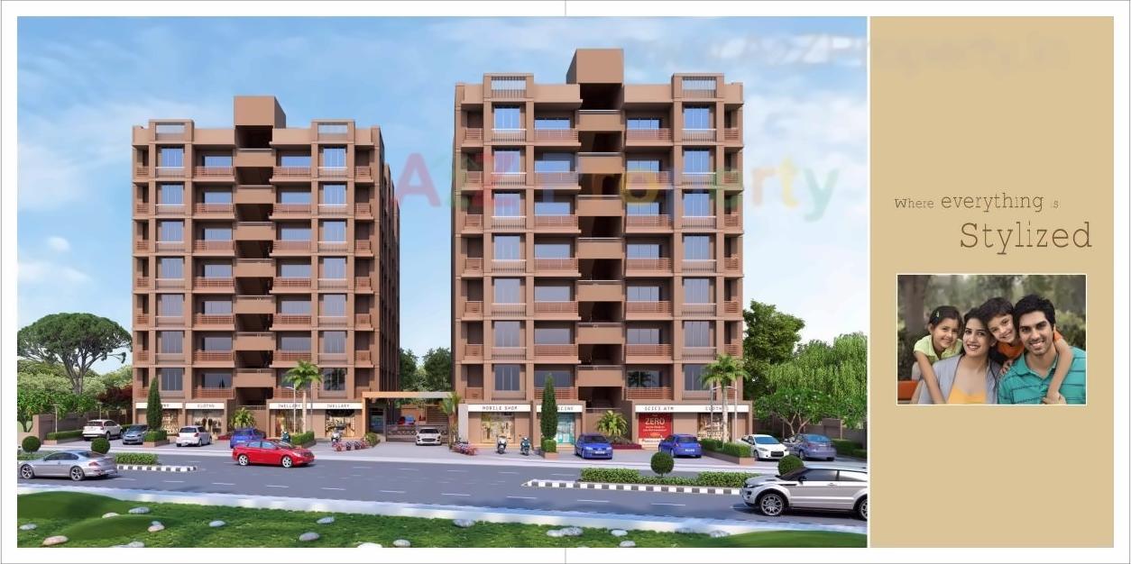 3D Elevation of real estate project Shyam Parisar located at Naroda, Ahmedabad, Gujarat