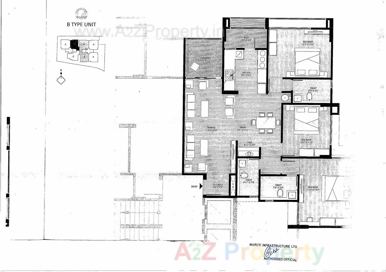 Layout of real estate project Shyam Residency located at Vejalpur, Ahmedabad, Gujarat