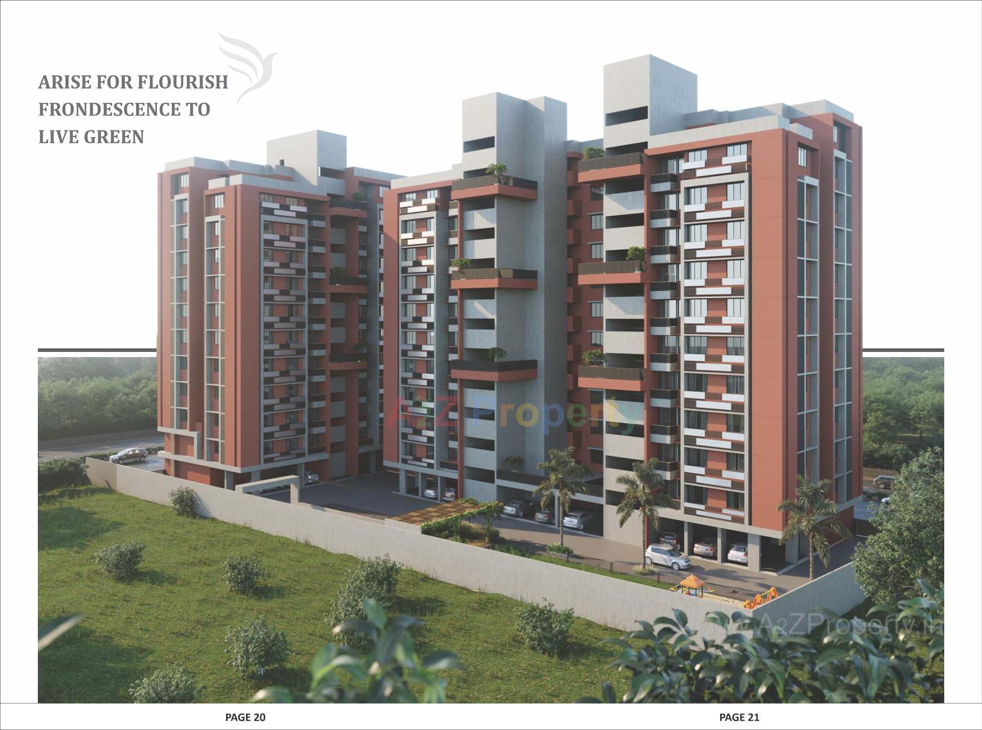 3D Elevation of real estate project Shyam Saral located at Ahmedabad, Ahmedabad, Gujarat