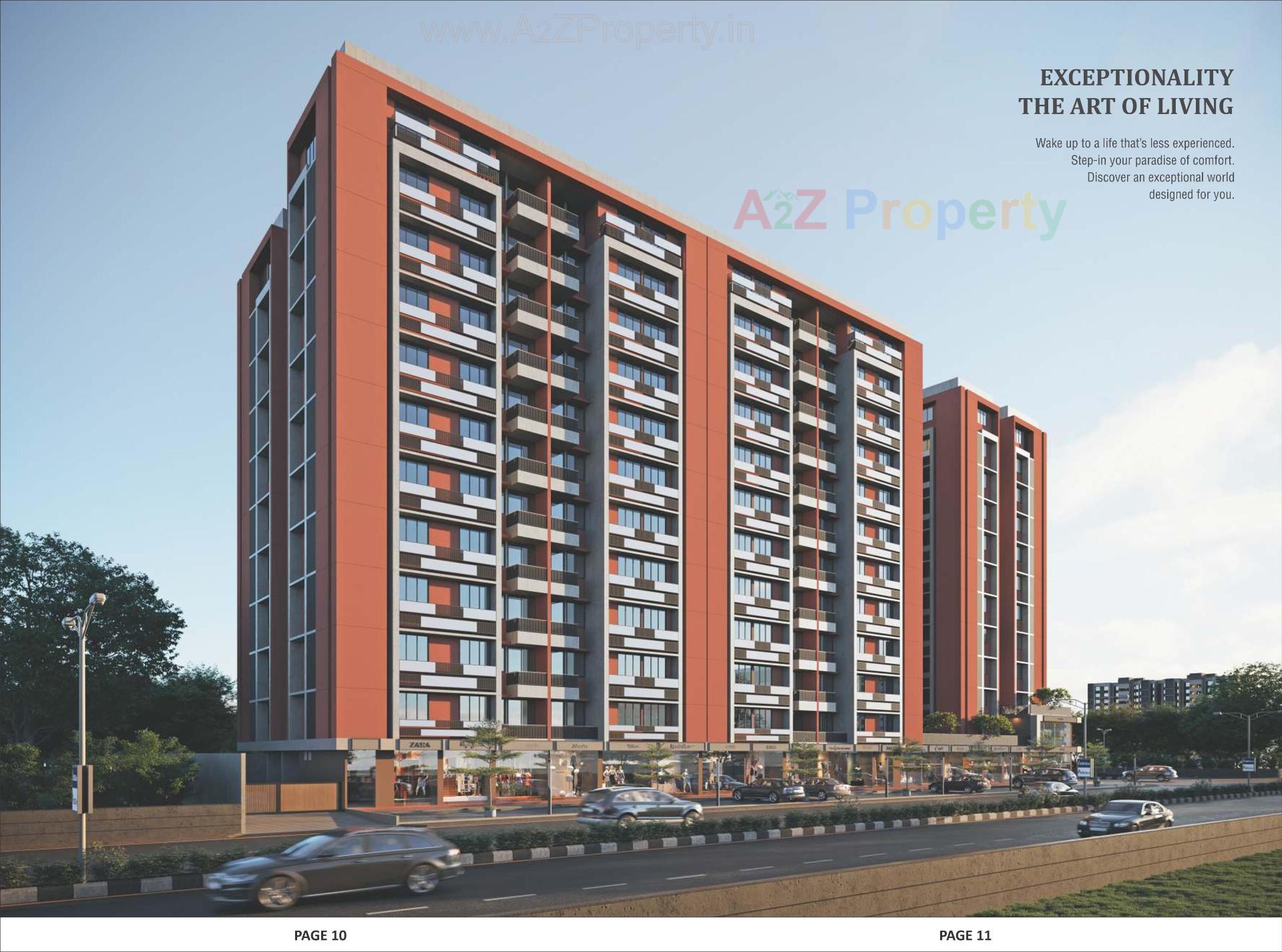 3D Elevation of real estate project Shyam Saral located at Ahmedabad, Ahmedabad, Gujarat