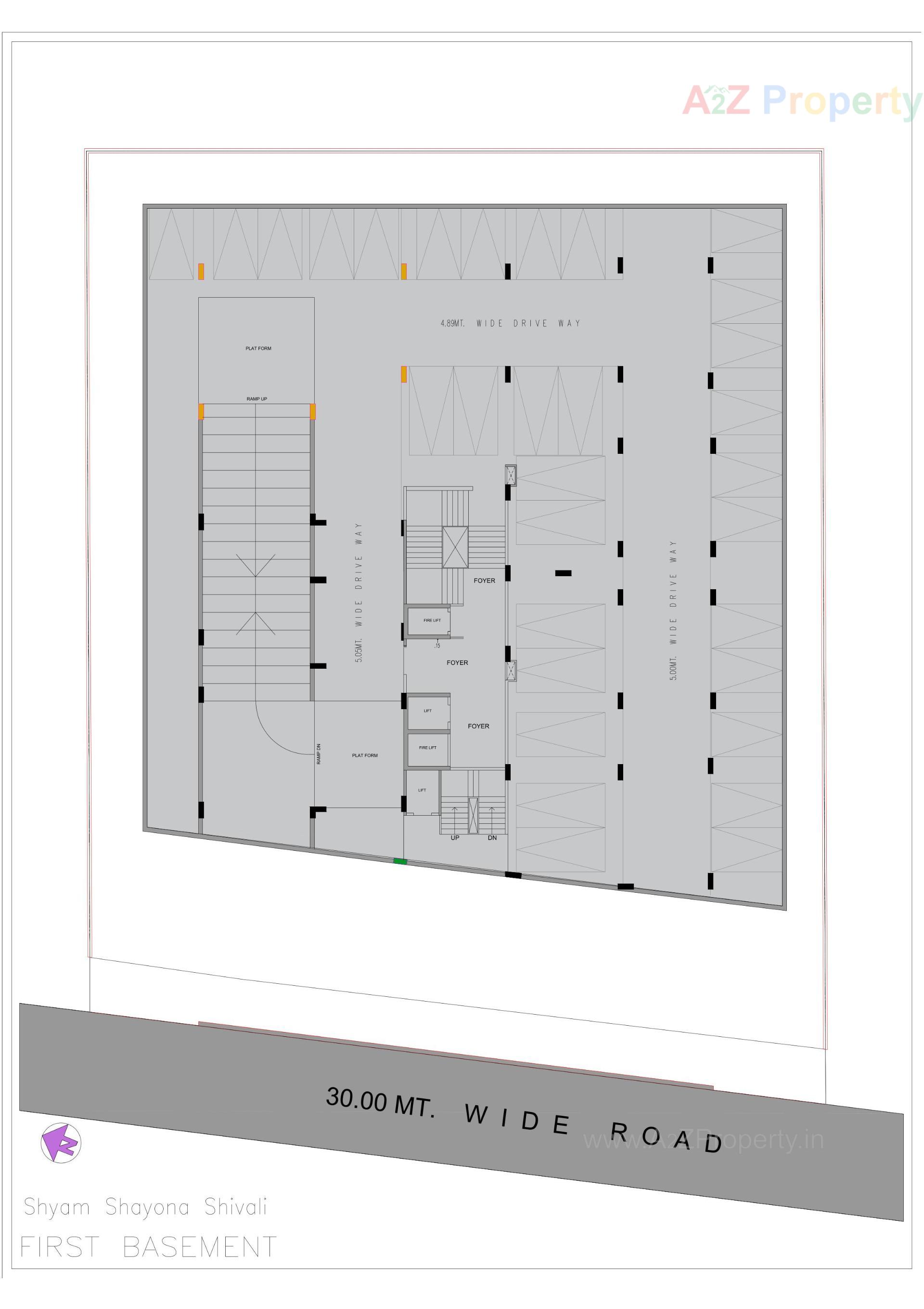 Layout of real estate project Shyam Shayona Shivali located at Ahmedabad, Ahmedabad, Gujarat