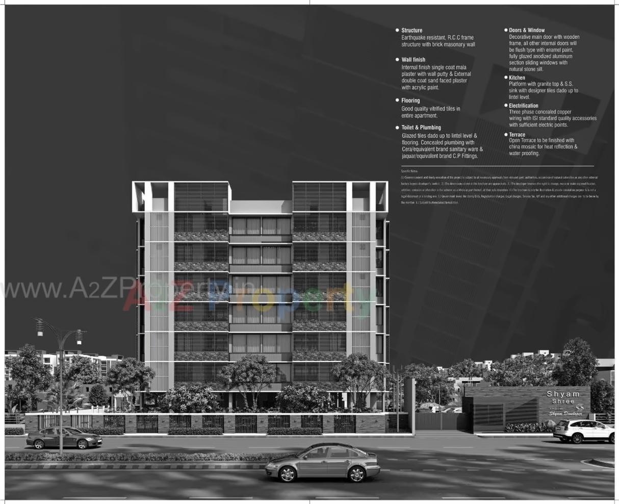 3D Elevation of real estate project Shyam Shree located at Motera, Ahmedabad, Gujarat