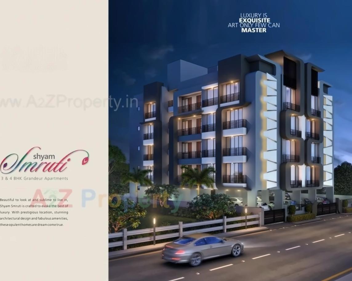 3D Elevation of real estate project Shyam Smruti located at Shekhpur, Ahmedabad, Gujarat