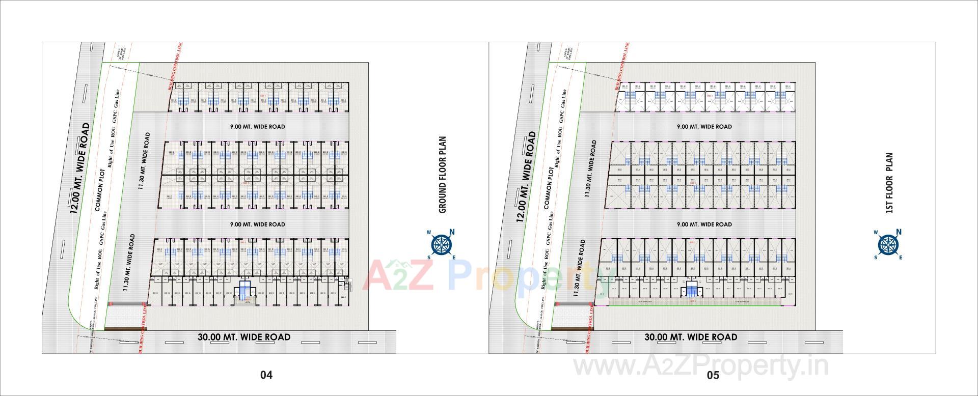 Layout of real estate project Shyam Trade Center located at Kathwada, Ahmedabad, Gujarat