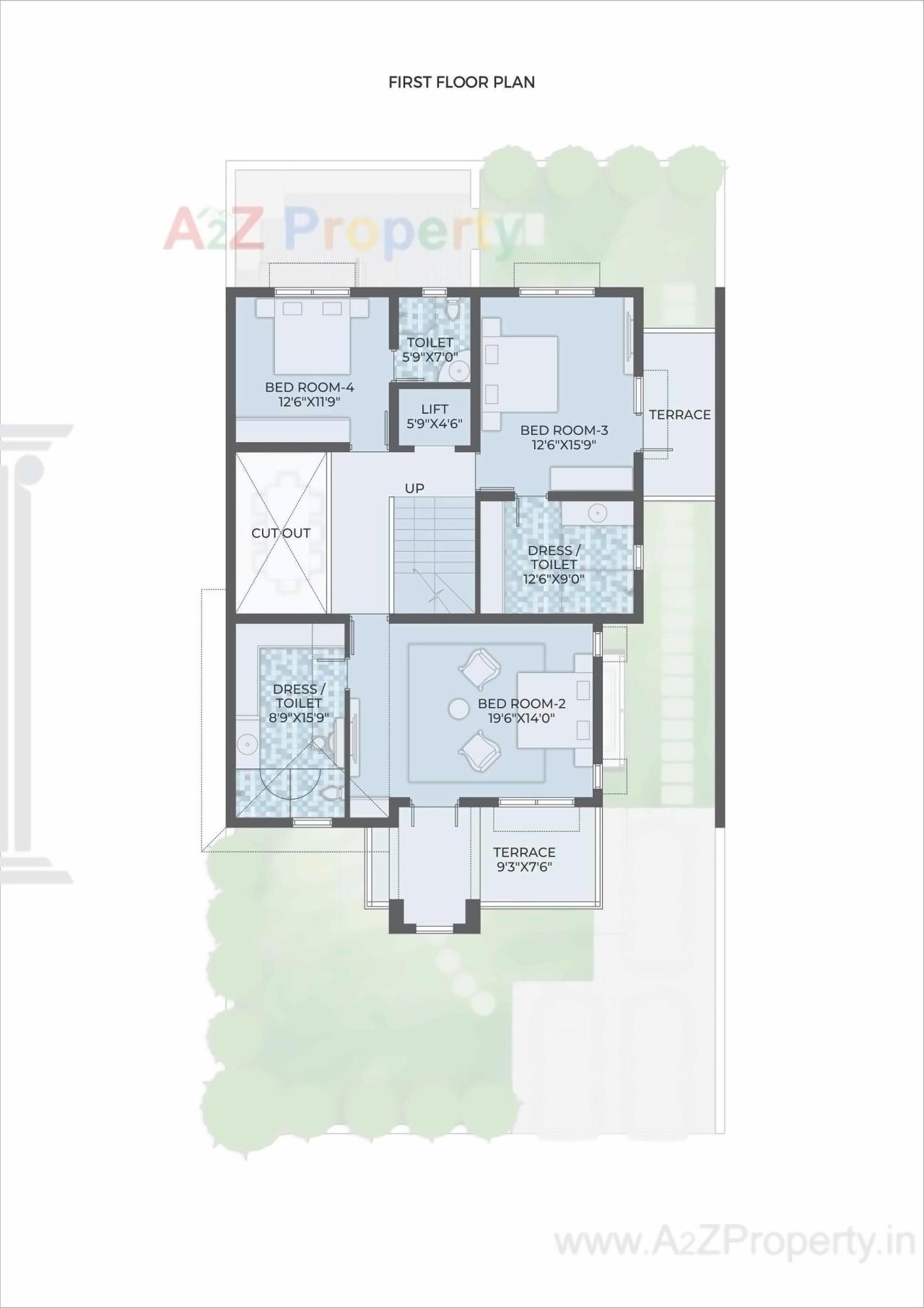 Layout of real estate project Shyam Valencia located at Muthia, Ahmedabad, Gujarat