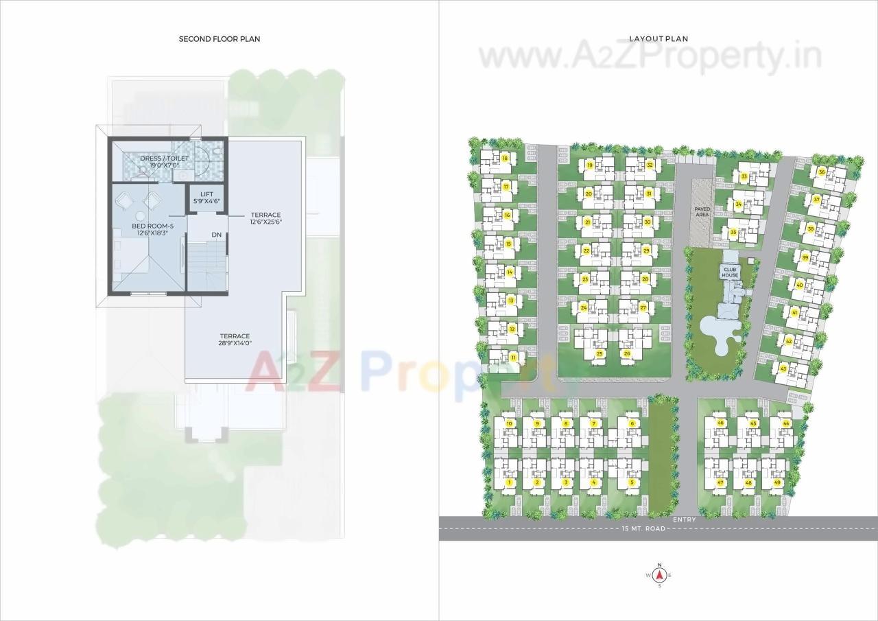 Layout of real estate project Shyam Valencia located at Muthia, Ahmedabad, Gujarat