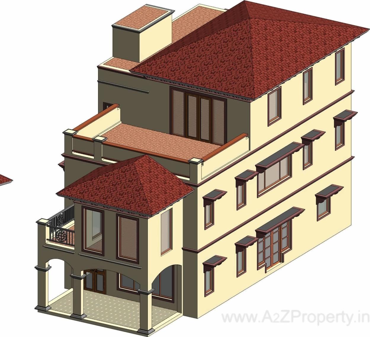 3D Elevation of real estate project Shyam Vihar located at City, Ahmedabad, Gujarat