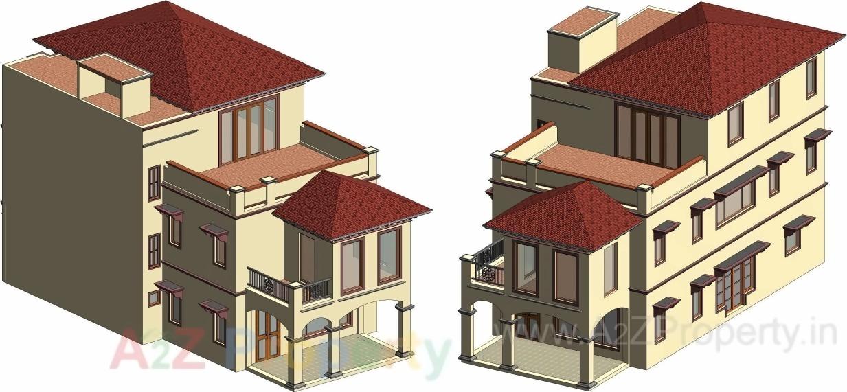 3D Elevation of real estate project Shyam Vihar located at City, Ahmedabad, Gujarat