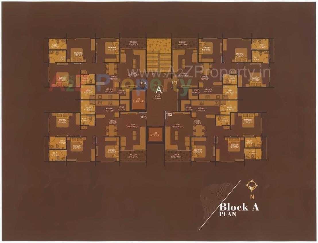 Layout of real estate project Shyam Vihar located at Naroda, Ahmedabad, Gujarat